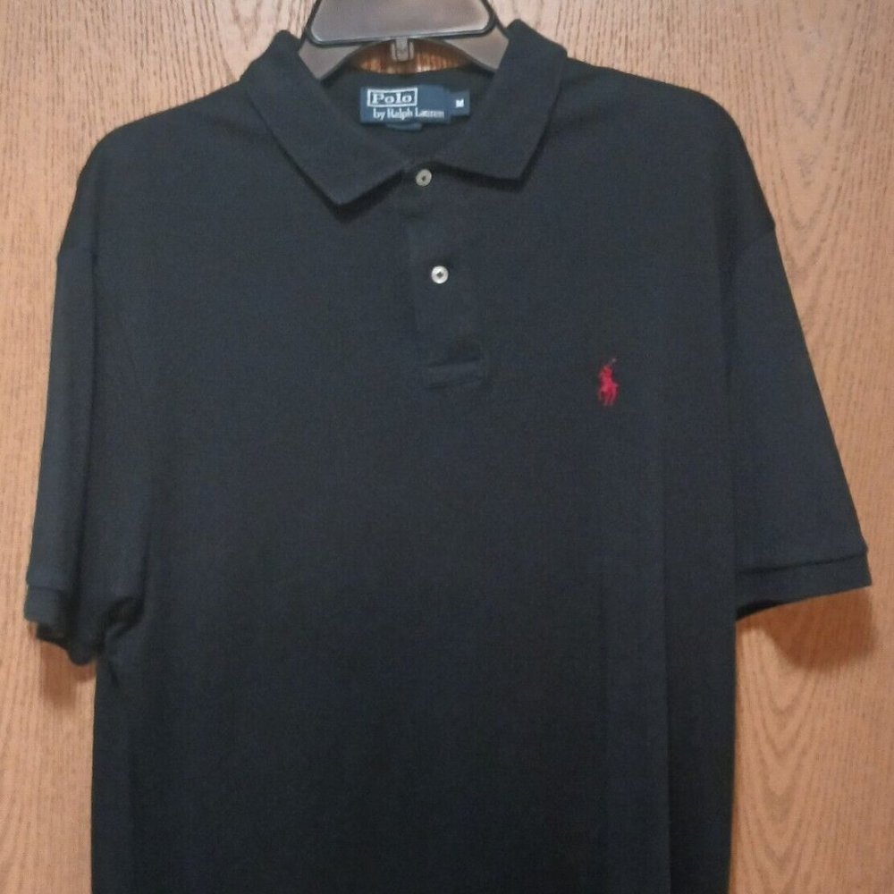 Polo (Ralph Lauren)-(Black)-(Pre-owned)-(Size M)-$25 .00 - Picture 2 of 4